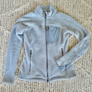 Marmot women’s Thermo Flare Fleece Jacket light blue size XS